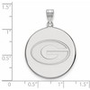 Black Bow Jewelry 14k White Gold Georgia Bulldogs NCAA Extra Large Pendant - 2 of 3