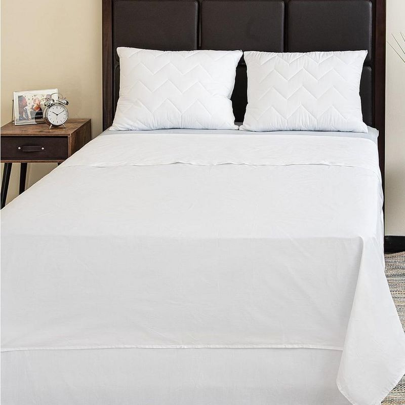 Superity Linen Full Size Flat Sheet for Bed - 100% Premium Cotton - 200 Thread Count - (81 X 96), 5 of 8