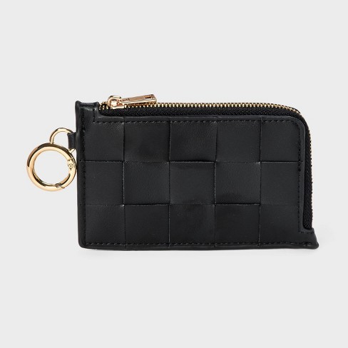 L zip Card Case A New Day Black woven Target