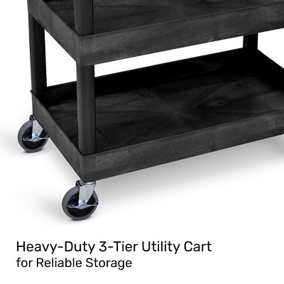 Tubstr 36" Heavy Duty Rolling Utility Cart with Locking Wheels