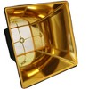 Vynxaria Square Bell Hardback Lampshades, 6"x12"x10" Black with Gold Lining - 2 of 4
