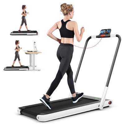 Superfit Up To 7.5mph 2.25hp 2-in-1 Folding Under Desk Treadmill With ...