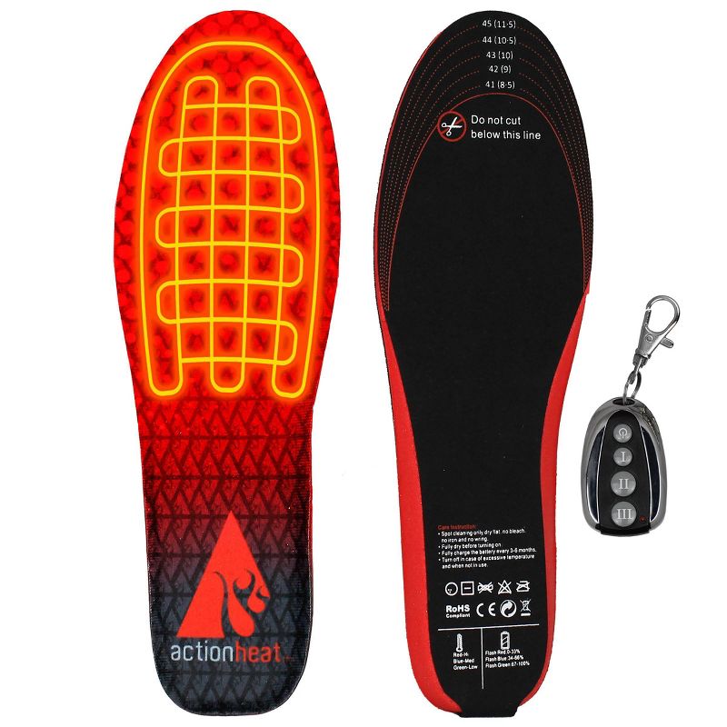 ActionHeat Rechargeable Heated Insoles - Black L/XL, 4 of 11