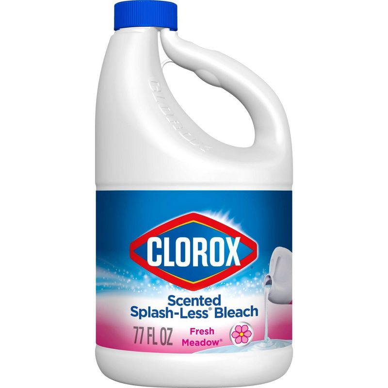 Clorox Splash-Less Liquid Bleach - Fresh Meadow - 77oz, 1 of 11
