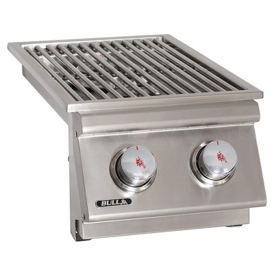 Bull 22,000 BTU Stainless Steel Double Side Burner with Brass Burners
