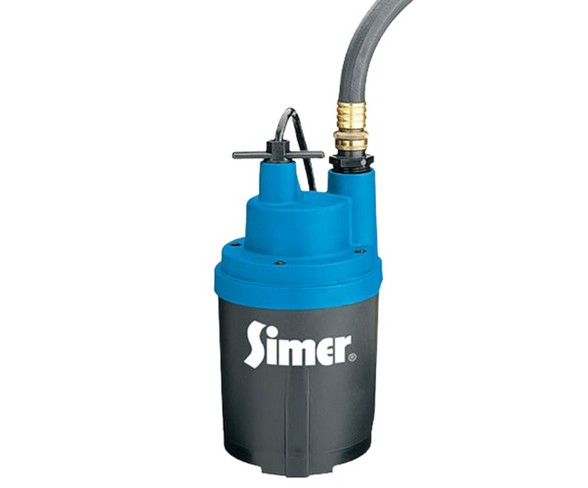 Simer 2330-03 Smart Geyser 1/4 Hp 1800 Gph Submersible Auto Utility Water Pump