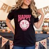 Simply Sage Market S.W.Smiley Pink Smiley Distressed Short Sleeve Tee - 3 of 4