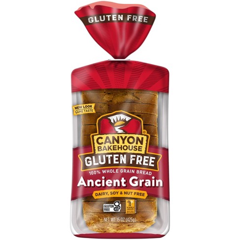 Canyon Bakehouse Gluten Free 100% Whole Wheat Ancient Grain Bread - 15oz : Target