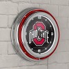 The Ohio State University Neon Clock by Trademark Gameroom - 4 of 4