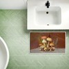 Stupell Industries Mushrooms & Ferns on Blue Printed Plush Bathroom Floor Mat, design by Tim Coffey - 3 of 4