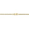 Black Bow Jewelry 1.8mm, 10k Yellow Gold Lightweight D/C Rope Chain Necklace - 4 of 4