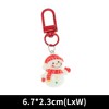 Unique Bargains Christmas Keychain Lobster Clasp Alloy Resin Colorful 1 Pc - 2 of 3