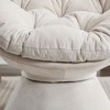 Maggift Patio Accent Chairs, Oversized Swivel Decorative Chair for Living Room, Bedroom, Beige, 37"*33.07"*31.5" - 4 of 4