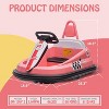 6V Electric Ride On Toys for Kids, 1.9 MPH Max Speed, Steering Wheel, 360 Degree Spin, 2-Speeds, Birthday Gift for Boys Girls 2-6 Years - 3 of 4