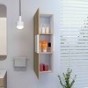 Depot E-Shop Medicine 38H" Single Door Cabinet, Three Shelves - 3 of 4