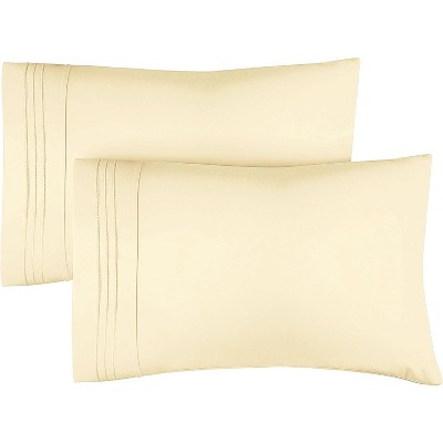 Ultra Soft Solid Pillowcases Set of 2 - Breathable & Comfortable Pillow Covers - CGK Linens