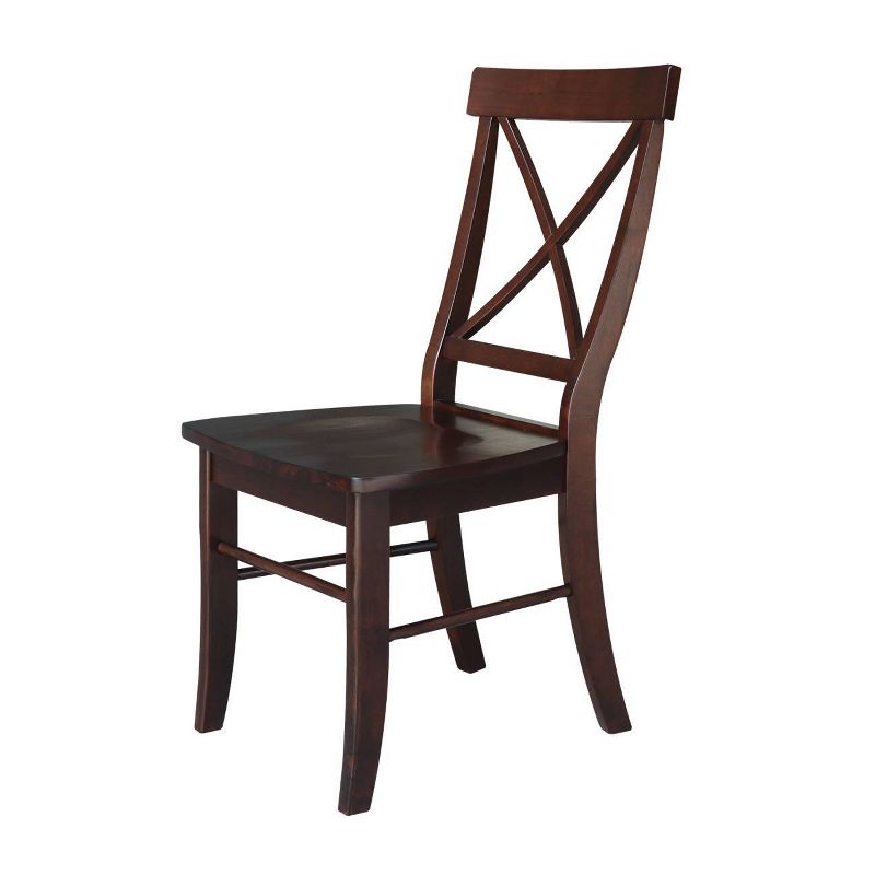 Set of 2 X Back Chairs with Solid Wood - International Concepts, 4 of 9
