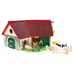 Small Foot Wooden Toys Farmhouse Barn Woodfriends Playworld