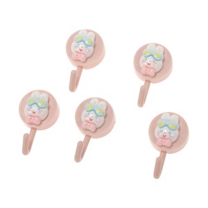 Unique Bargains Utility Bears & Bunny Hook 1.97"x1.18" 5 Pcs - 1 of 4