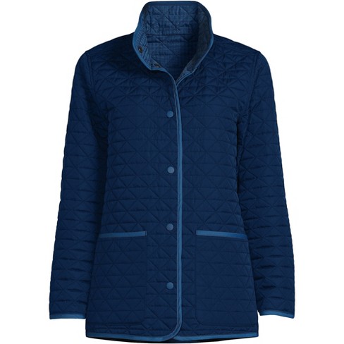 Lands' End Women's Insulated Reversible Barn Jacket - Large - Deep Sea ...