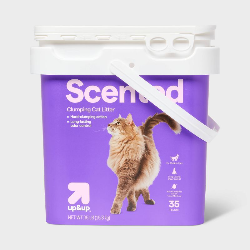 Scented Scoop Pail Clumping Cat Litter - 35lbs - up &#38; up&#8482;, 1 of 4