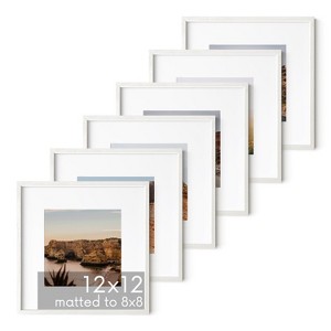 Haus and Hues Set of 6 Oak Wood Single Picture Frame with Plexiglass Cover - 1 of 4