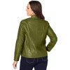Jessica London Zip Front Leather Jacket - 3 of 4