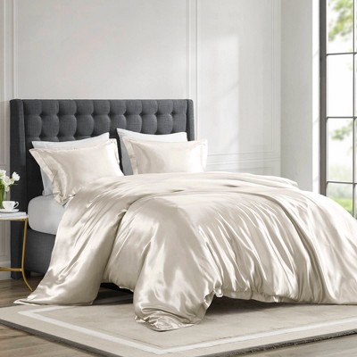 4 Pcs Stylish Solid Comforter Set,All Season Home Textile Cozy Bedding Set fits Lux Bedroom Decor,Matching Shams