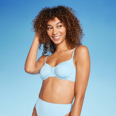 Women's Pointelle Underwire Bikini Top - Wild Fable™ Cream XXS