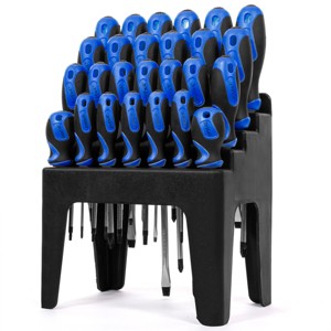 Stark USA 26-Pieces Screwdriver Slotted Philips Pozi Star Organizing Set Stand - 1 of 4