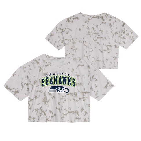 Nfl Seattle Seahawks Junior Short Sleeve Tie-dye Fashion Crop T-shirt - S :  Target