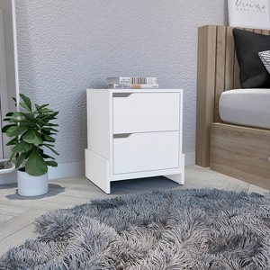 NicBex Modern Nightstand with Sturdy Base,Night Stand Bedside Table with Drawers,Space-Saving Side Table for Bedroom,Living Room - 1 of 4