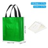 Unique Bargains Reusable Non-Woven Metallic Shiny Finish Gift Goodie Bags 12 Pcs - 2 of 4