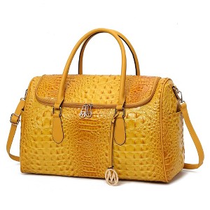 MKF Collection Rina Crocodile Women’s Duffle Bag by Mia K - 1 of 4