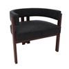 Ridstar 2 Set Modern Accent Chair & Armchair For Living Room, Bedroom & Dining Room-Black - 2 of 4