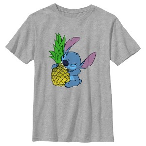 Boy's Lilo & Stitch Pineapple Lover Stitch T-Shirt - 1 of 4