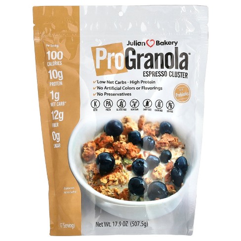 Julian Bakery Pro Granola, Espresso Cluster, 17.9 Oz (507.5 G) : Target