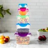 Lexi Home  Jumbo 5-Piece Lock and Seal Square Food Storage Container Set - image 4 of 4