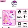 My Little Pony Starry Dreams Plush Throw – Featuring Sunny and Zipp – Soft Micro Raschel Blanket for Kids – 46" x 60" - 3 of 4