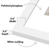 Americanflat 2 Pack of Picture Frames with Mat - Plexiglass Cover - 3 of 4