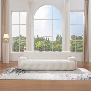 Christopher Knight Home Snowhite 88'' Modern 3-Seater Upholstered Tufted Sofa - 1 of 4