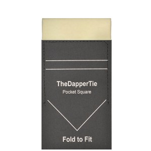 TheDapperTie - Men's Extra Thick Cotton Flat Pre Folded Pocket Square on Card - 1 of 4