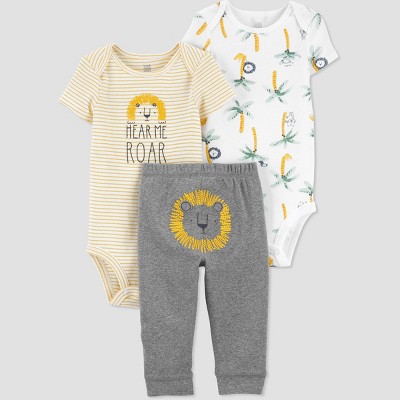 Baby Boys' Lion Top & Bottom Set - Just One You® made by carter's Yellow 24M