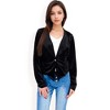 Anna-Kaci Women's Velvet Blazer with Single Button Closure - 2 of 4