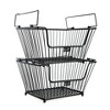 K-Cliffs 3 Tier Metal Storage Baskets Heavy Duty Wire Market Produce Organizer Stackable Pantry Grocery Fruit Bread Holder Antique Black - 4 of 4
