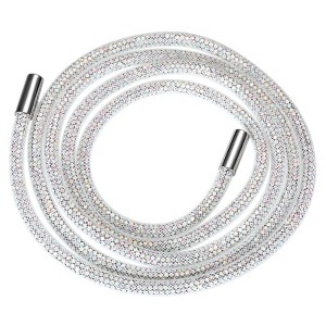 Unique Bargains Round Bling Rhinestone Tube Rope for Sneakers Sweaters - 1 of 4