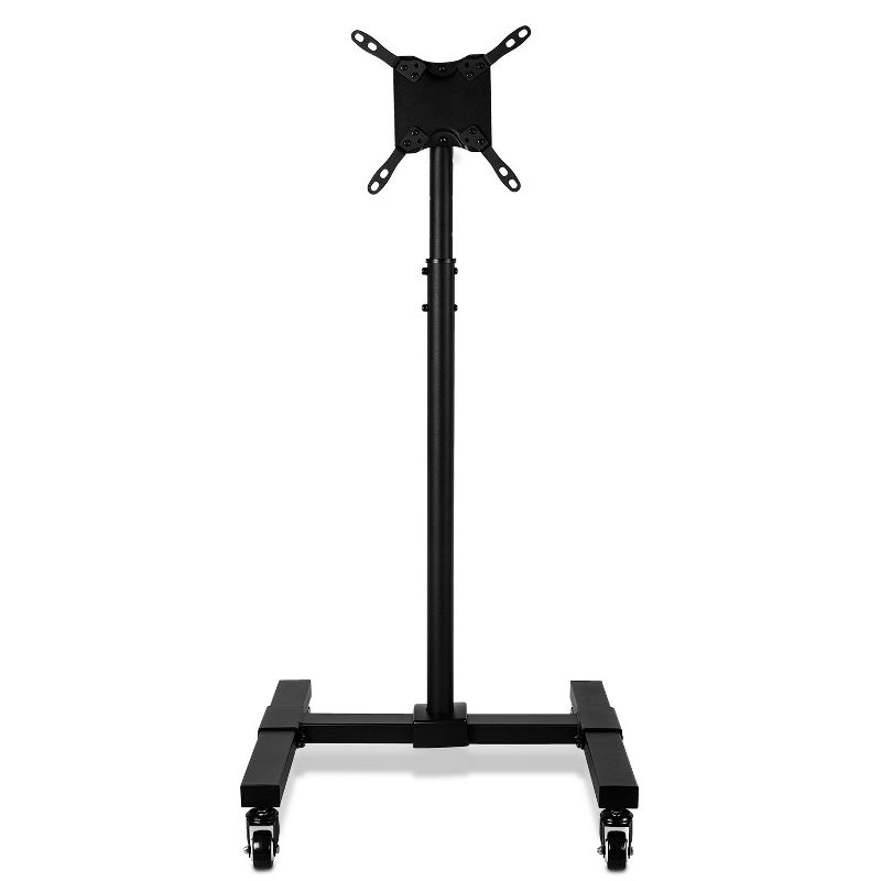 Mount-It! Height Adjustable Mobile TV Stand with Locking Wheels, Rolling Cart for 13" - 42" Flat Panel LCD LED Screens, VESA Compatible up to 200mm, 3 of 9