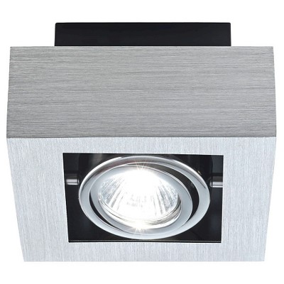 Loke Ceiling Track Light 5.5" Brushed Aluminum - Eglo