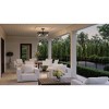 Urban Ambiance Luxury Farmhouse Ceiling Fan 17''H x 22''W,  Charcoal Finish,  Berkeley Collection, UHP9241 - 2 of 4