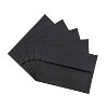 JAM Paper A6 Invitation Envelopes 4.75 x 6.5 Black Linen 68999I - 3 of 4